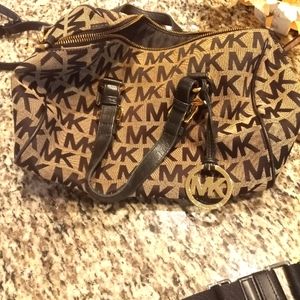 Authentic Michael Kors monogram satchel